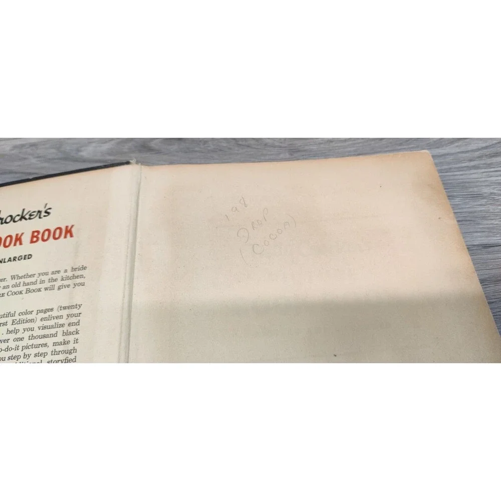 Betty Crocker's Picture Cook Book Revised Enlarged Second Edition 4th Print 1956